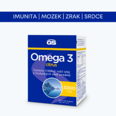 GS Omega 3 citrus, 2 × 150 kapslí