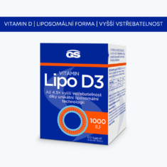 GS Vitamin Lipo D3 1000 IU, 2 x 60 kapslí