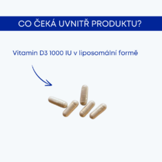 GS Vitamin Lipo D3 1000 IU, 2 x 60 kapslí