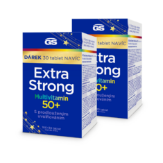 GS Extra Strong Multivitamin 50+, 2 x 100+30 tablet NAVÍC, dárkové balení 2024