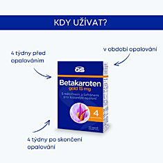 GS Betakaroten gold 15 mg, 30 kapslí