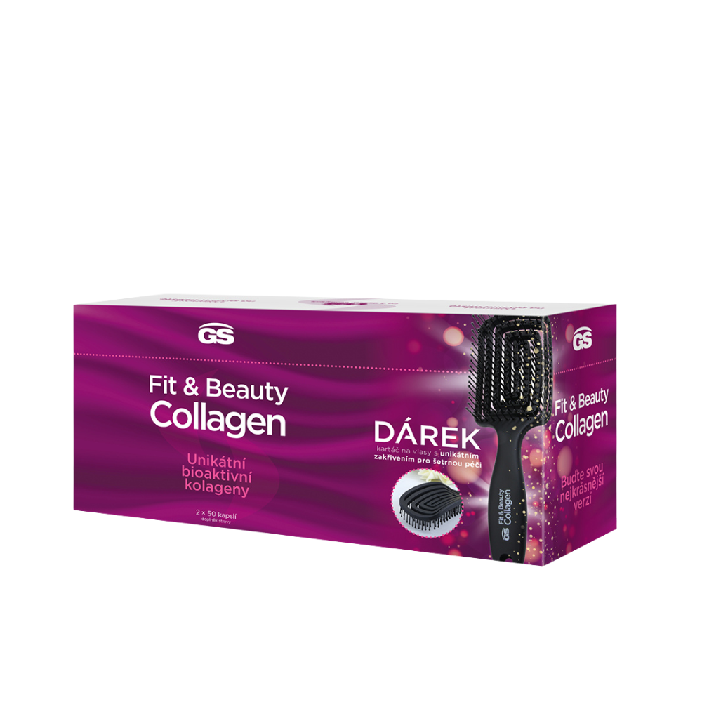 GS Fit&Beauty Collagen, 50 + 50 kapslí, dárkové balení 2024