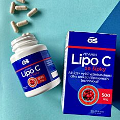 GS Vitamin Lipo C 500 mg se šípky, 90+10 kapslí