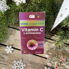 GS Vitamin C500 s echinaceou, 70+30 tablet NAVÍC, dárkové balení 2024