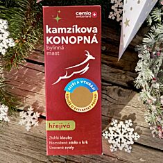 Cemio Kamzíkova konopná mast hřejivá 2 x 200 ml, soutěžní balení