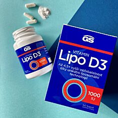 GS Vitamin Lipo D3 1000 IU, 2 x 60 kapslí