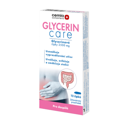 Cemio GLYCERIN care 2500 mg, 12 čípků