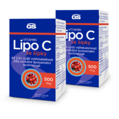 GS Vitamin Lipo C 500 mg se šípky, 2 x 90+10 kapslí