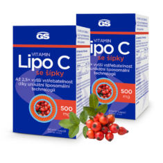 GS Vitamin Lipo C 500 mg se šípky, 2 x 90+10 kapslí