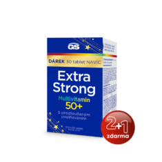 GS Extra Strong Multivitamin 50+, 100+30 tablet NAVÍC, dárkové balení 2024