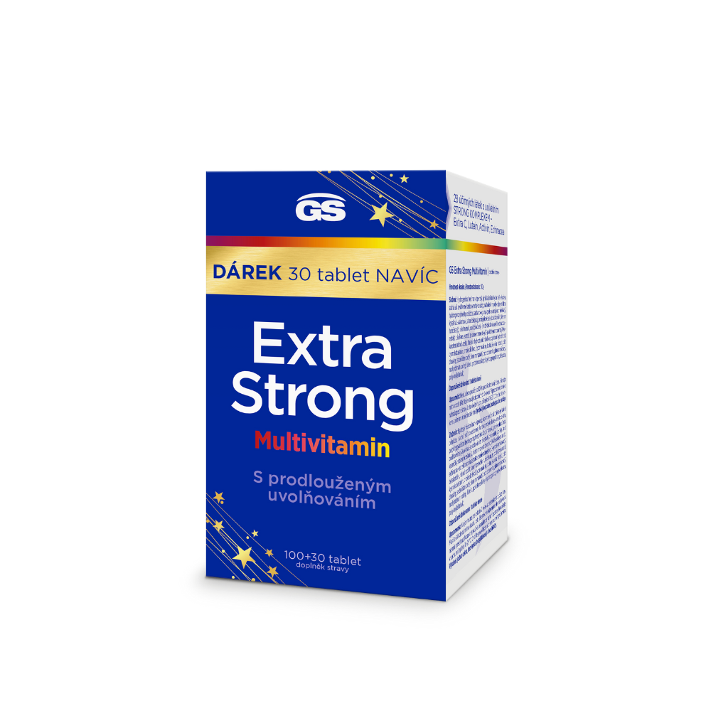 GS Extra Strong Multivitamin, 100+30 tablet NAVÍC, dárkové balení 2024