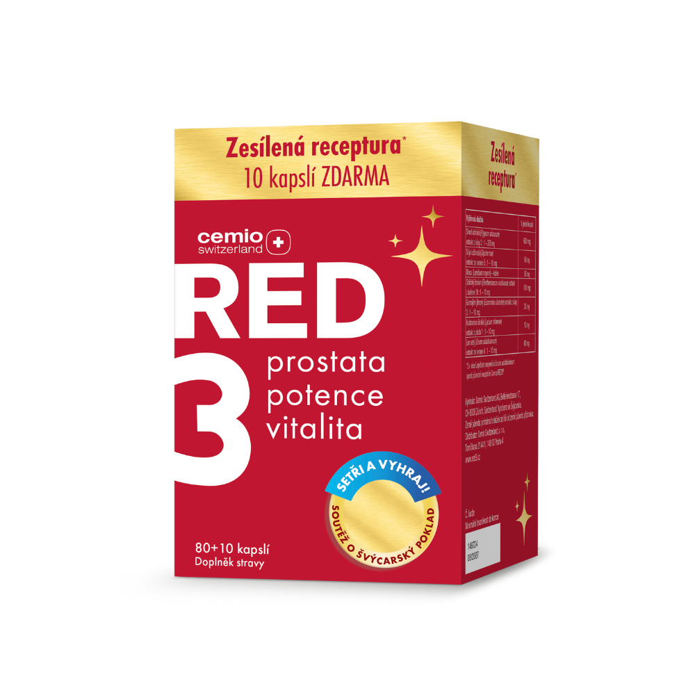 Cemio RED3®, 80 + 10 kapslí NAVÍC, soutěžní balení