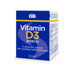 GS Vitamin D3 2000 IU, 90 kapslí